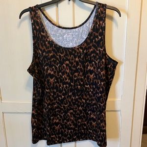 Animal print tank top